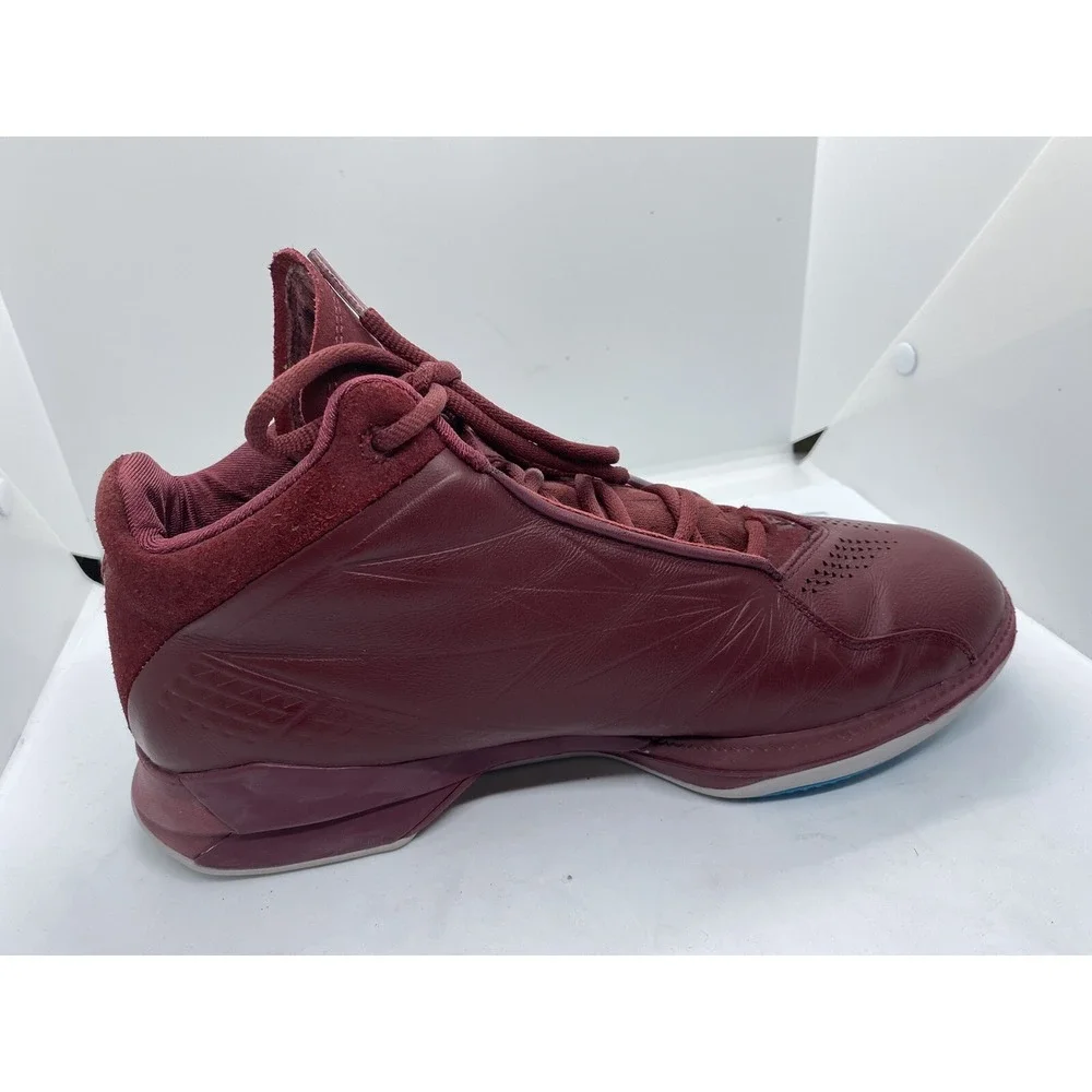 Brandblack 218 BB Leather High Top Sneakers Oxblood Red Mens 10